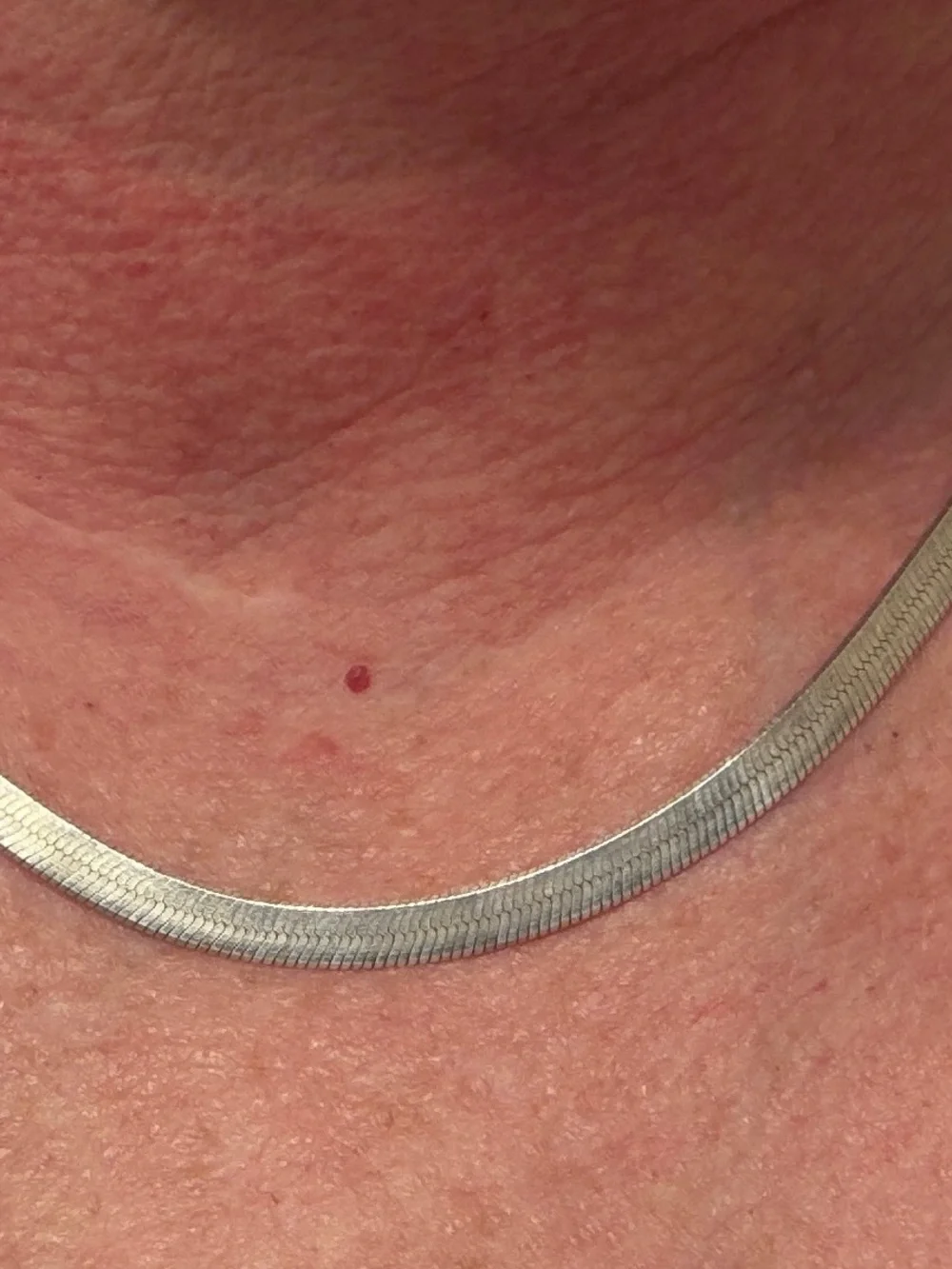 Classic 925 Flat Snake Chain Necklace - Picture 7 of 8